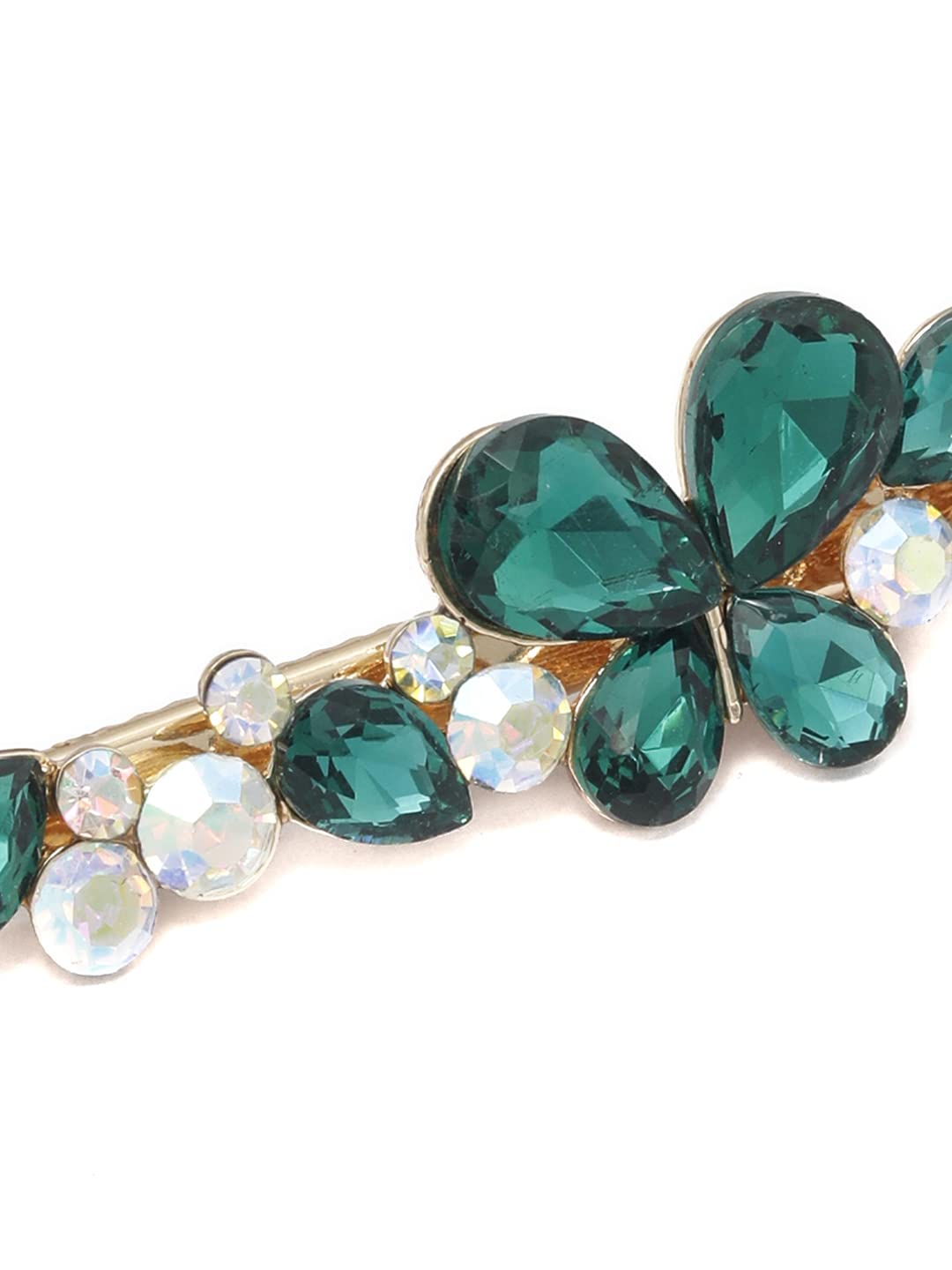 Rose Plated Floral Hair Pin, Elegant Accessory